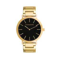 Gold w/ Black Steel Timepiece
