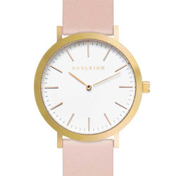 Gold-&-Peach-Leather-Foxleigh-Watch