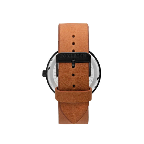 Black & Tan Leather Timepiece