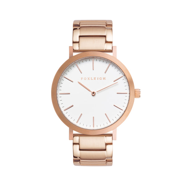 Rose Gold Steel Timepiece