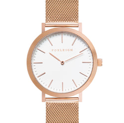 Rose Gold Mesh Timepiece