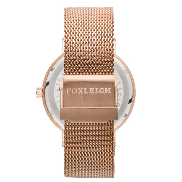 Rose Gold Mesh Timepiece