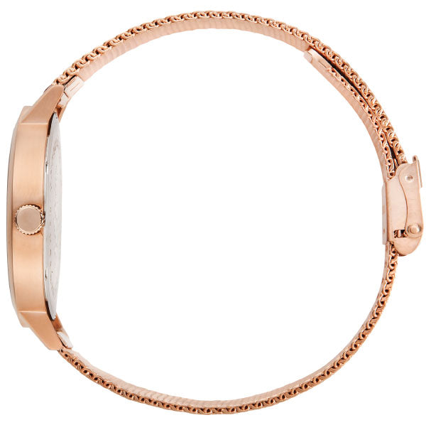 Rose Gold Mesh Timepiece