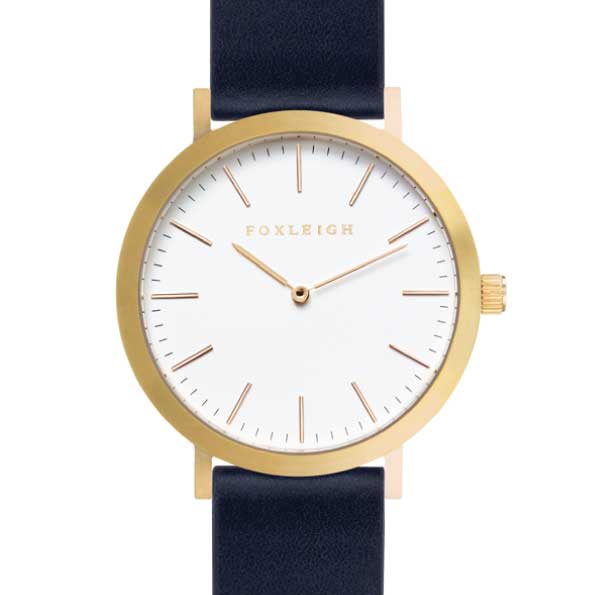 Gold-&-Navy-Leather-Foxleigh-Watch