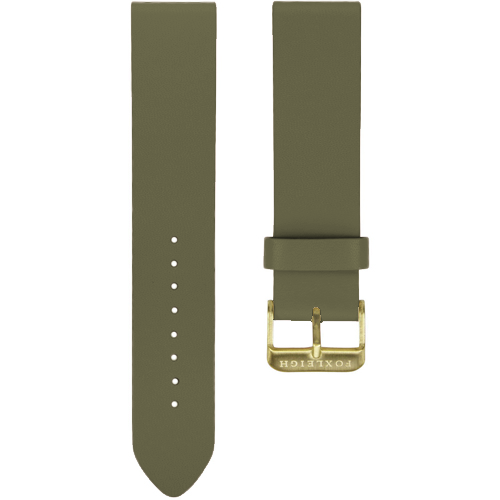 Khaki-Leather-Strap-with-Gold-Foxleigh-Buckle