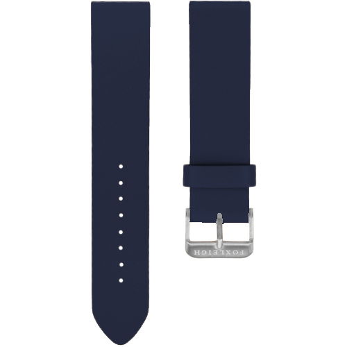 Navy-Leather-Strap-with-Silver-Foxleigh-Buckle