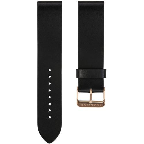 Black-Leather-Strap-with-Rose-Gold-Foxleigh-Buckle